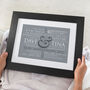 Personalised Ruby Wedding Word Art, thumbnail 3 of 9