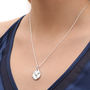 Plated Gold Or Sterling Silver Molten Teardrop Necklace, thumbnail 4 of 7