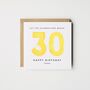 Personalised 50th Birthday Card *Age/Colour Options, thumbnail 4 of 4