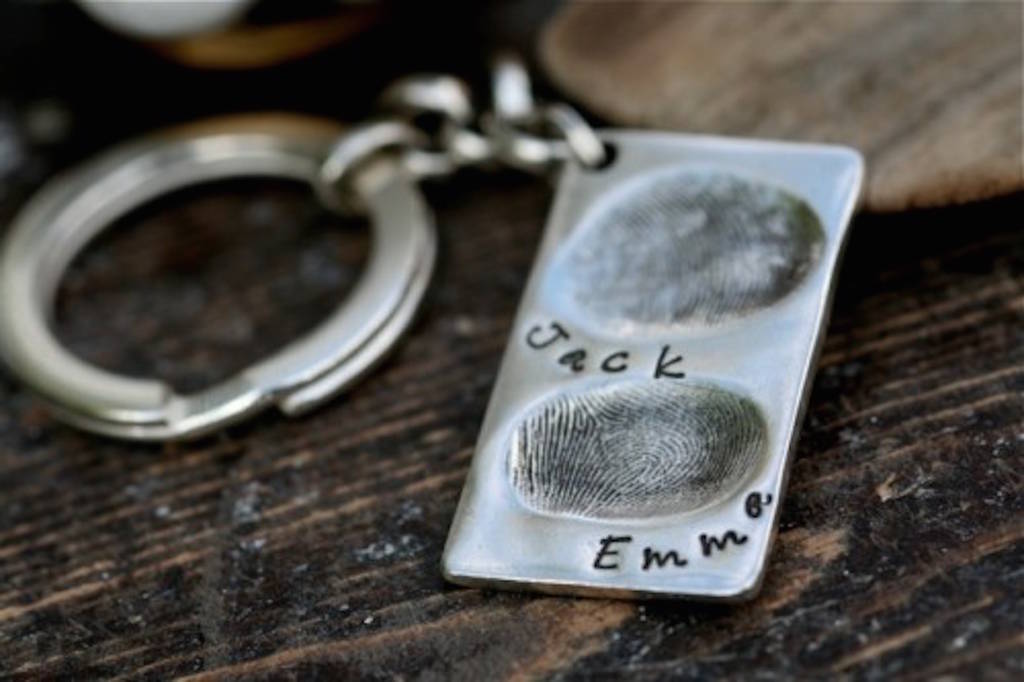 Image of Fingerprint Double Tag Keyring