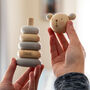 Personalised Wooden Stacker Toy Rabbit Bear Or Elephant, thumbnail 5 of 12