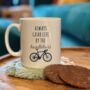 Grab Life By The Handlebars Cyclist Mug, thumbnail 1 of 2