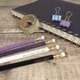 Witch Vibes Engraved Pencil Set, thumbnail 1 of 5