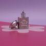 Personalised 'Your Own Message' Hipflask Keyring, thumbnail 1 of 3