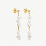 Women's Long Drop Pearl Earrings, Wedding Jewellery, thumbnail 2 of 5