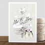 Personalised First Christmas As Mr And Mrs Penguin Card, thumbnail 2 of 3