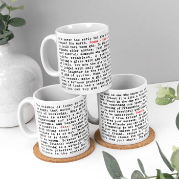 Coffee Lovers Gift, Coffee Quotes Mug, 3 of 7