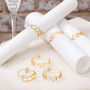 Six Gold Wire Napkin Rings, thumbnail 2 of 3