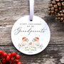 First Christmas As My Grandparents Ornament Decoration, thumbnail 6 of 6