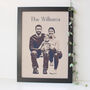 Personalised Family Portrait Print Gift, thumbnail 2 of 3