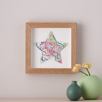 Personalised Map Star Print Graduation Gift, 3 of 6