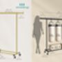 Heavy Duty Clothes Rack With Extendable Rail, thumbnail 2 of 12