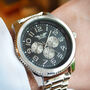 Gents Engraved Chunky Silver Wrist Watch, thumbnail 3 of 3