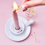 Enamel Personalised Special Date Candle Holder, thumbnail 2 of 4