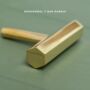 Solid Polished Brass Hexagonal Kitchen Handles, thumbnail 4 of 4