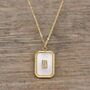 Gold Pearlescent Pendant Necklace And Card, thumbnail 3 of 7