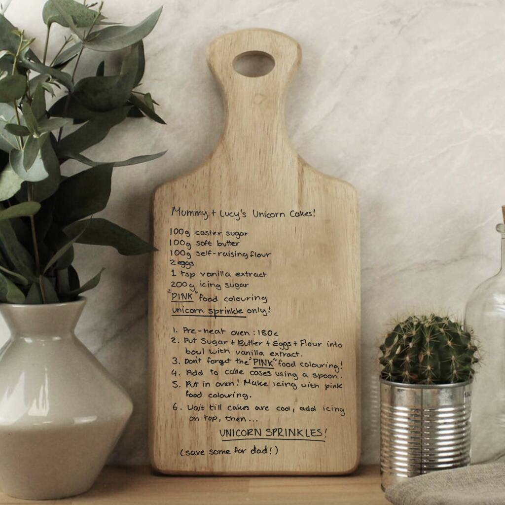 Personalised Hand Written Recipe Paddle Board, 1 of 3