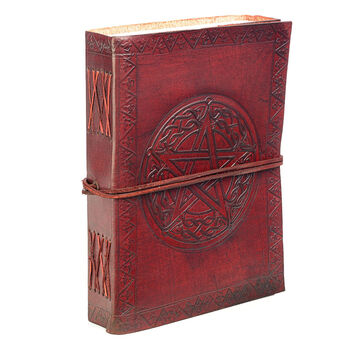 Indra Celtic Star Leather Journal, 3 of 10