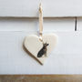 Alsation / German Shepherd Ceramic Heart, thumbnail 2 of 4