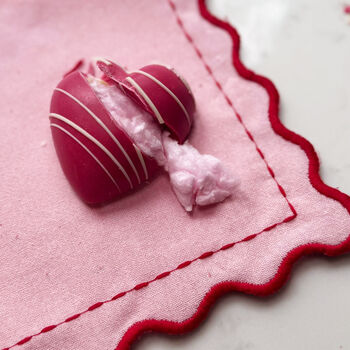 Four Candy Floss Filled Chocolate Hearts, 3 of 5