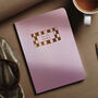Personalised Checkerboard Frame A5 Notebook, thumbnail 2 of 2