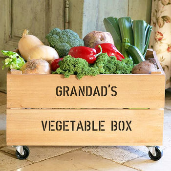 Personalised Vegetable Storage Crate, 2 of 5