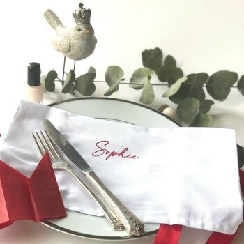 Reusable Personalised Christmas Crackers And Serviette, 5 of 10