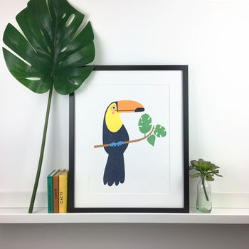 A3 Illustrated Toucan Print, 2 of 2