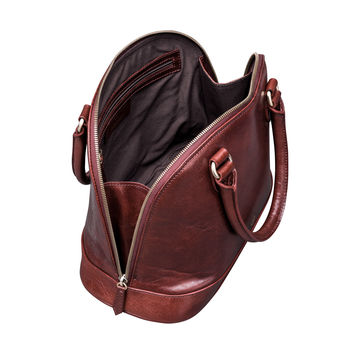 Personalised Ladies Genuine Leather Handbag 'Rosa', 9 of 12