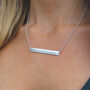 Personalised Silver Bar Necklace, thumbnail 6 of 9