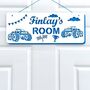 Personalised Monster Truck Children's Door Sign, thumbnail 1 of 11