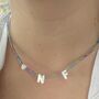 Genuine Mother Of Pearl Personalised Mama Name Necklace, thumbnail 8 of 11