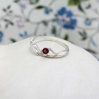 Dainty Ruby Ring, 4 of 8