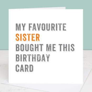 Personalised From Your Sister Birthday Card, 3 of 4