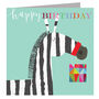 Happy Birthday Zebra Card, thumbnail 2 of 5