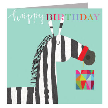 Happy Birthday Zebra Card, 2 of 5