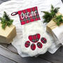 Personalised Pet Paw Christmas Stocking, thumbnail 1 of 3