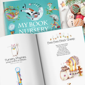 My First Christmas Nursery Rhymes And Personalised Poems Book, 4 of 10