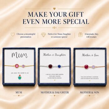 Personalised Create Your Own Mother And Children Birthstones Bracelet, 4 of 9