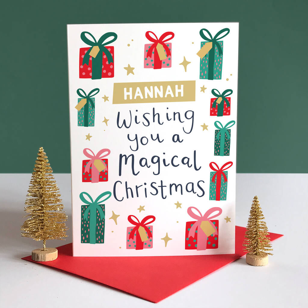 Personalised Kids Christmas Card By Sarah Catherine