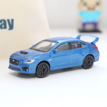 Die Cast Subaru Car Toy And Personalised Bag, 3 of 4