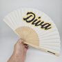 Handheld Diva Folding Fan, thumbnail 3 of 3