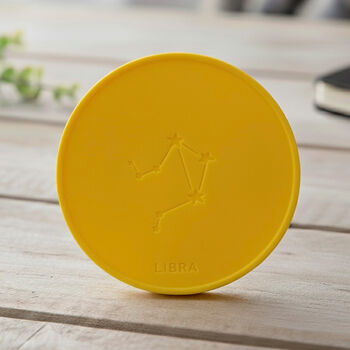 Libra Star Sign Birthday Gift Drinks Coaster, 8 of 10