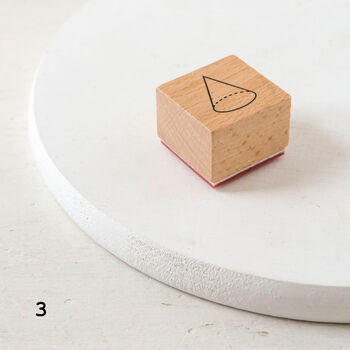 Mathematical Geometric Shape Rubber Stamp, 3 of 6