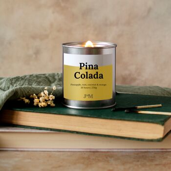Pina Colada Candle Wood Wick Candle, 2 of 7