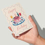 Happy Birthday Card | Cake, Fizz And Candles, thumbnail 1 of 3