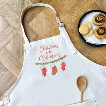 Personalised Family Christmas Apron, 6 of 7