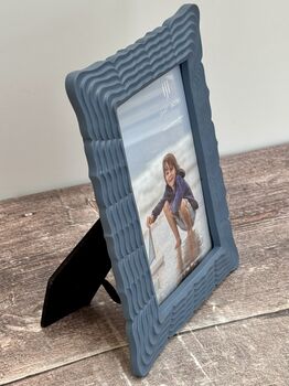 Isaac Jacobs Blue Wave Border Photo Frame, 3 of 3