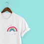 Personalised Rainbow Unisex T Shirt, thumbnail 2 of 3