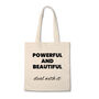 'Deal With It' Luxury Cotton Vegan Tote Bag, thumbnail 3 of 3